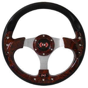 VOLANTE DEPORTIVO 3 BRAZOS MADERA (PIEZA)
