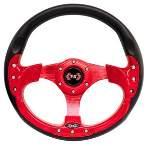 VOLANTE DEPORTIVO T/FRIBRA DE CARBON ROJO (PIEZA)