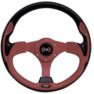 VOLANTE AUTOMOTRIZ DE VINIL MADERA. (PIEZA)