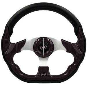 VOLANTE AUTOMOTRIZ T/FIBRA DE CARBON NEGRO. (PIEZA)