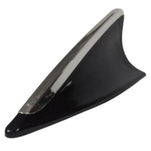 ANTENA PARA AUTO DE TIBURON LED CROMADA (PIEZA)