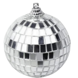 BOLA DISCO ESPEJOS DECORATIVO PARA AUTO 6CM (PIEZA)