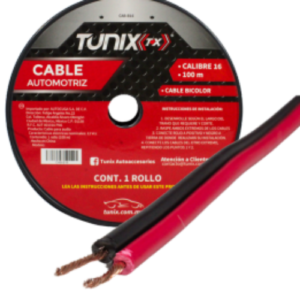 CABLE PARA AUDIO BICOLOR 100 M CALIBRE 14 (ROLLO)