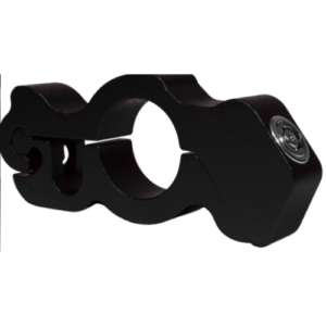 CANDADO DE ALUMINIO PARA PUÑO DE MOTO CON 2 LLAVES DE SEGURIDAD TIPO CHAPA BANCARIA NEGRO (PIEZA)