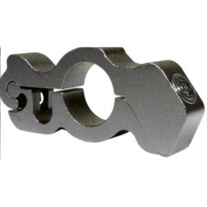 CANDADO DE ALUMINIO PARA PUÑO DE MOTO CON 2 LLAVES DE SEGURIDAD TIPO CHAPA BANCARIA PLATA (PIEZA)