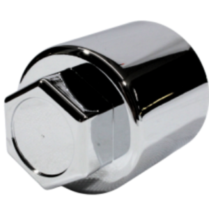 CAPUCHÓN PLÁSTICO CROMADO HEXAGONAL 62MM ALTO ROSCA (PIEZA)
