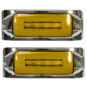 PLAFÓN RECTANGULAR CON GEL 2 LEDS ALTA/BAJA/FLASH AMARILLO (PAR)