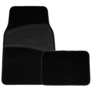TAPETE ALFOMBRA CON HULE FLECHAS 4 PIEZAS 1.8KG (JUEGO)