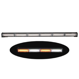 FARO DE LED COB DE 60W C 17 FUNCIONES CON 6 UNIDADES 120cm LARGO AMBAR 12/24 (PZA)