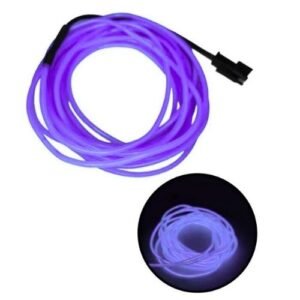 HILO DE LUZ NEÓN DE 3 M C/FUNCION AUDIO-RITMICO MORADO (PZA)
