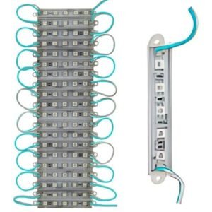 TIRA TIPO CHIP CON 5 LEDS 5050 ICE BLUE 20 PCS (JUEGO)