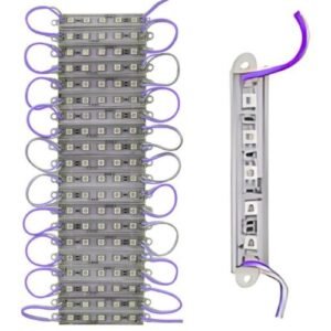 TIRA TIPO CHIP CON 5 LEDS 5050 MORADO 20 PCS (JUEGO)