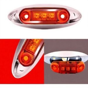 LA-POG31R PLAFON OVALADO CON 3LED TIPO GEL ROJO (PIEZA)