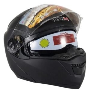 CASCO PARA MOTOCICLISTA ABATIBLE NEGRO MEDIANO (Pieza)